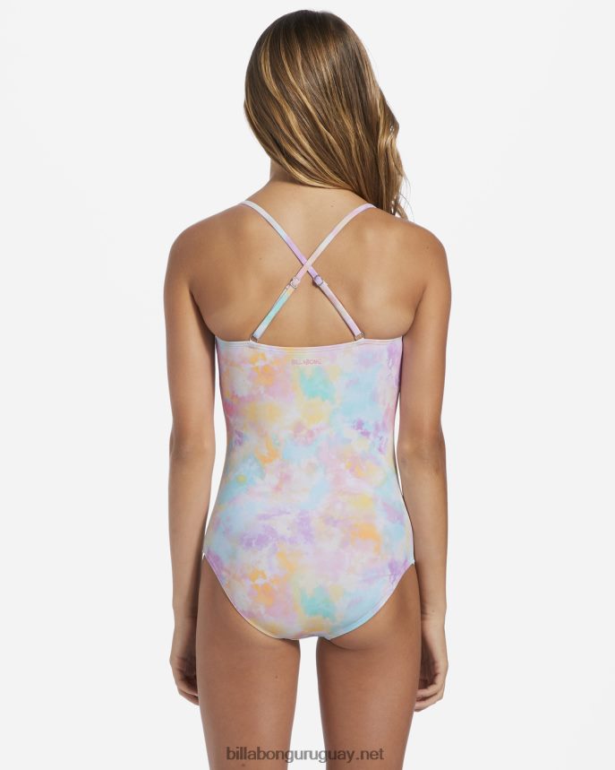 4-16 tiempo para traje de baño de una pieza teñido anudado chicas multi DR68442772 Billabong