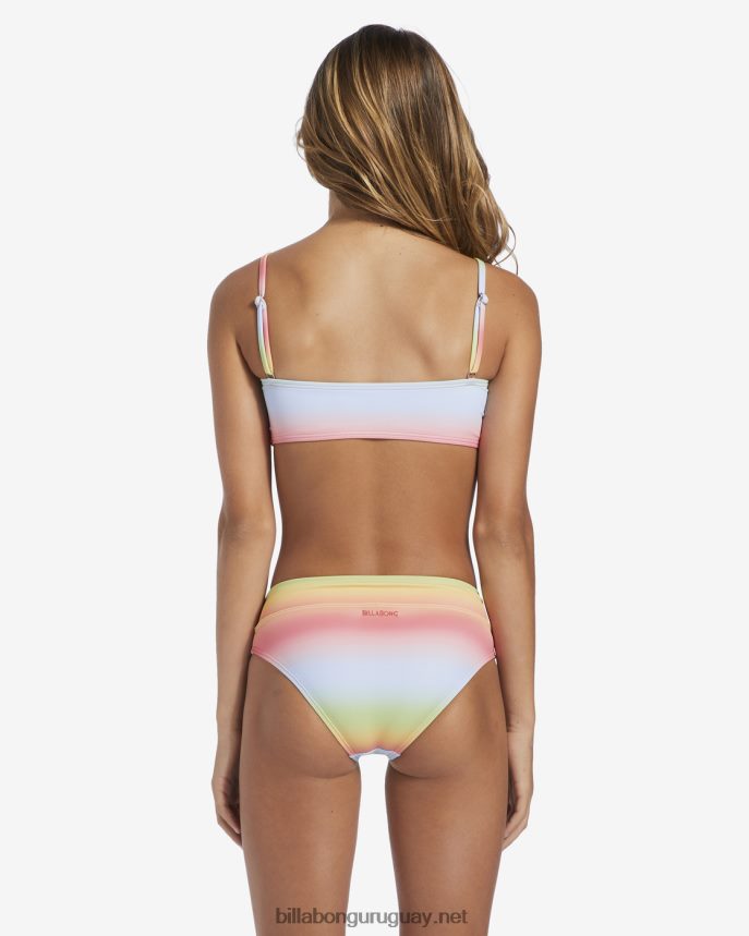 Conjunto de baño de dos piezas con diseño de arcoíris de 4-16 rad chicas multi DR68442801 Billabong