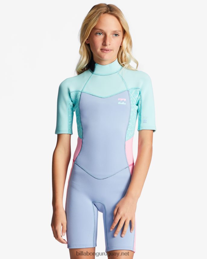 Mono de manga corta con cremallera trasera 2/2 Synergy chicas buenas mareas DR68442636 Billabong