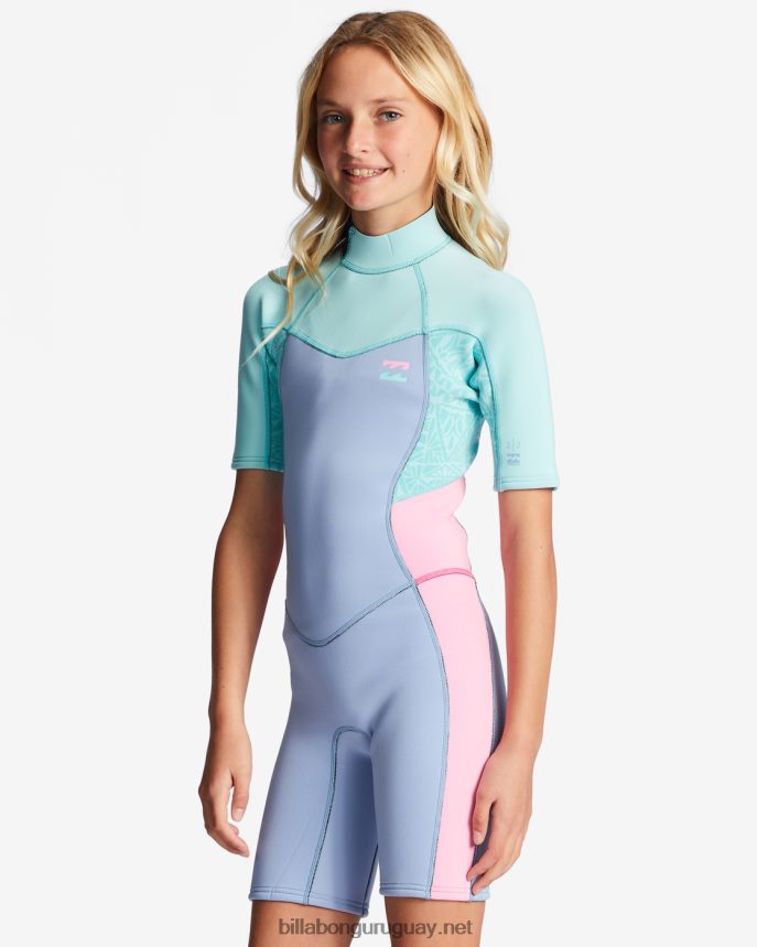 Mono de manga corta con cremallera trasera 2/2 Synergy chicas buenas mareas DR68442636 Billabong