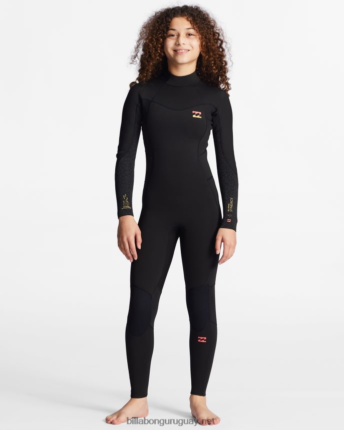 Traje de neopreno completo 4/3 Synergy con cremallera en la espalda chicas negro salvaje DR68442695 Billabong
