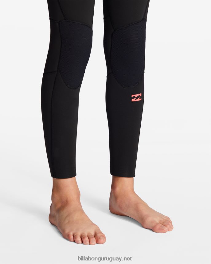 Traje de neopreno completo con capucha y cremallera en el pecho 5/4 Synergy chicas negro salvaje DR68442741 Billabong
