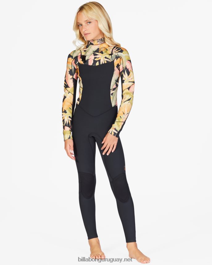Traje de neopreno completo con cremallera en el pecho 3/2 salty dayz chicas noche de la selva DR68442657 Billabong
