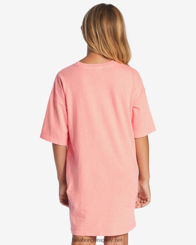 4-16 vestido de camiseta de niño verdadero chicas suave y melocotón DR68442616 Billabong