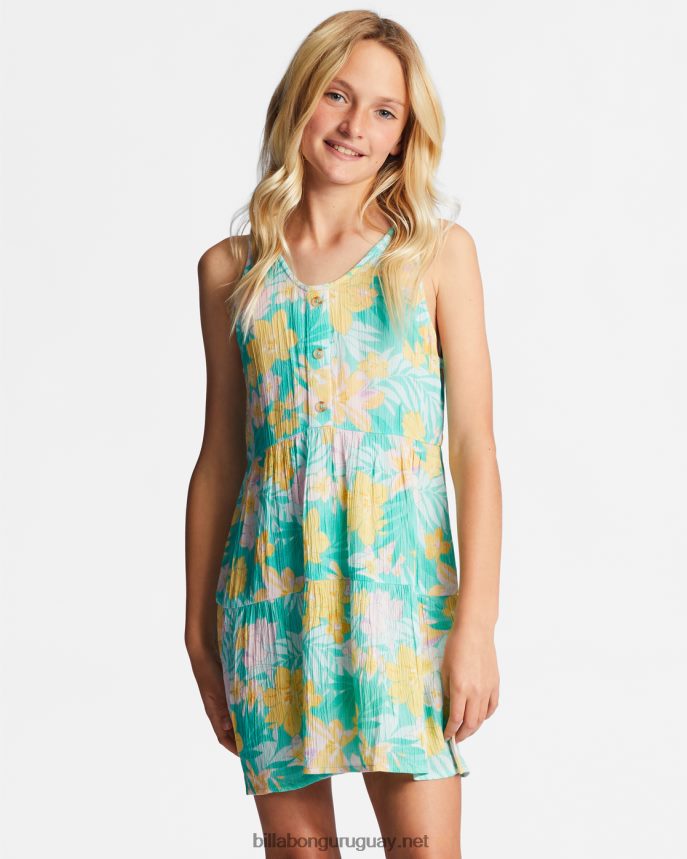 Mini vestido super lindo 4-16 chicas laguna de luz DR68442762 Billabong