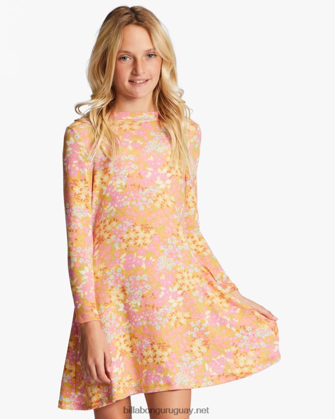 Vestido de movimientos mod 4-16 chicas Rosa suave DR68442743 Billabong
