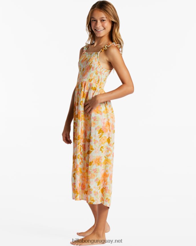 un vestido midi muy divertido chicas espuma marina DR68442611 Billabong