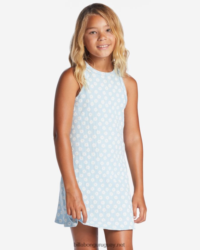 vestido de canalé Picking Daisys chicas mezclilla DR68442618 Billabong