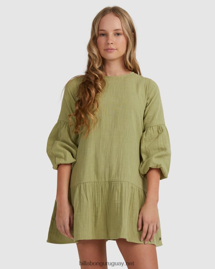 vestido de manga larga mini deseos chicas palta DR68442795 Billabong