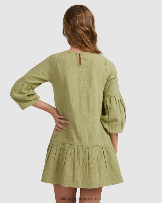vestido de manga larga mini deseos chicas palta DR68442795 Billabong