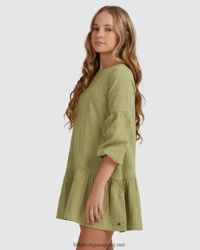 vestido de manga larga mini deseos chicas palta DR68442795 Billabong