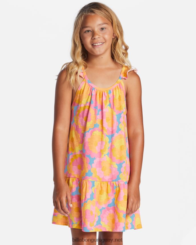 vestido de tirantes con castillos de arena chicas cielo de verano DR68442661 Billabong