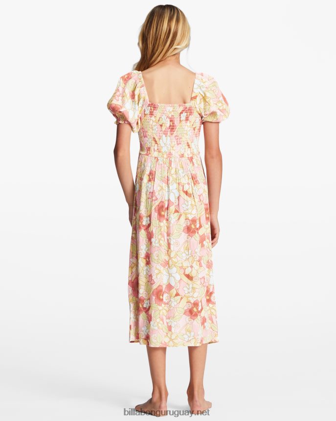 vestido midi primavera 4-16 chicas guiño rosa DR68442799 Billabong