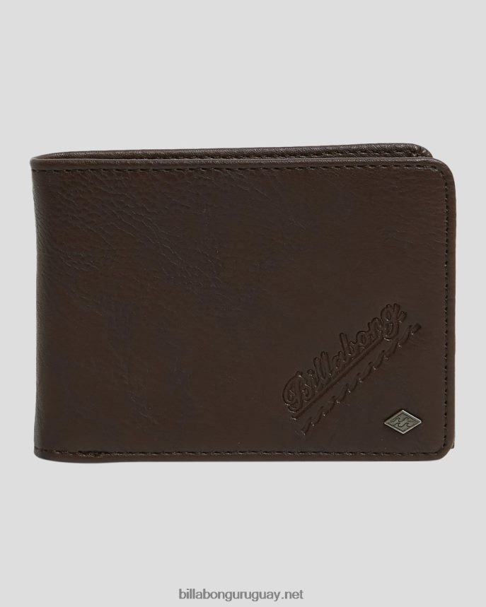 billetera con doble pliegue line up hombres grano de java DR6844843 Billabong