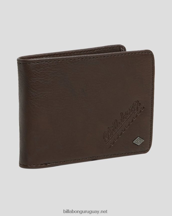 billetera con doble pliegue line up hombres grano de java DR6844843 Billabong