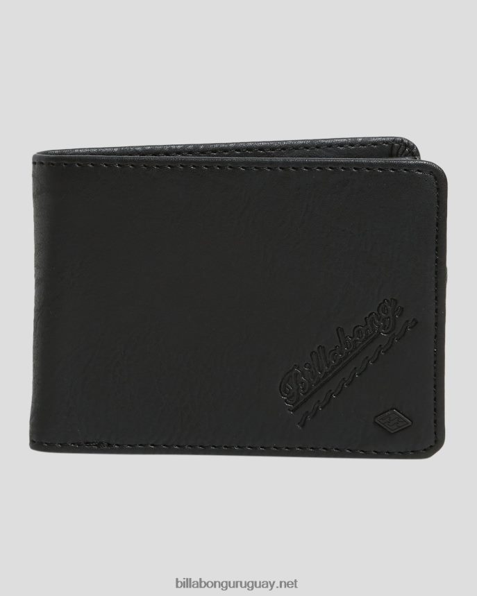 billetera con doble pliegue line up hombres negro DR6844842 Billabong