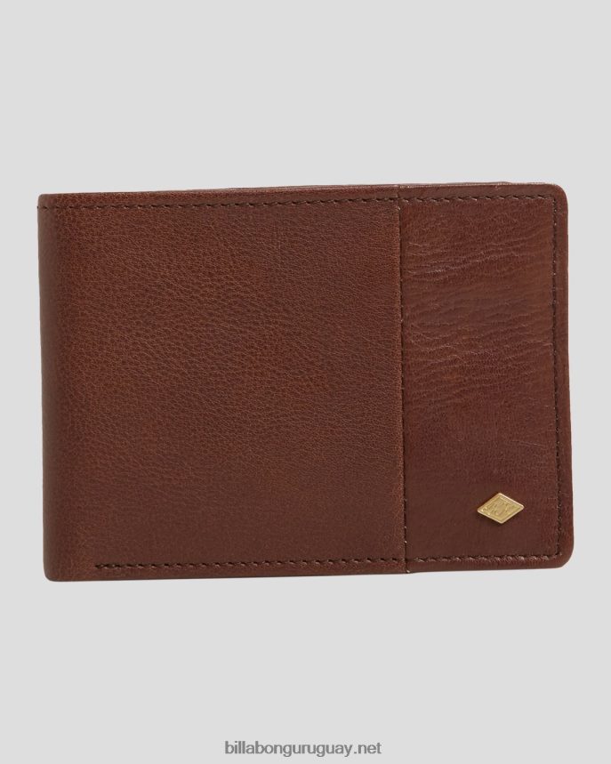 cartera de dos pliegues slim Downtown hombres grano de java DR6844844 Billabong