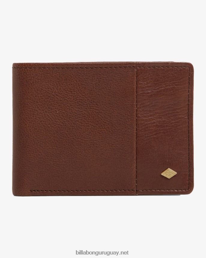cartera de dos pliegues slim Downtown hombres grano de java DR6844844 Billabong