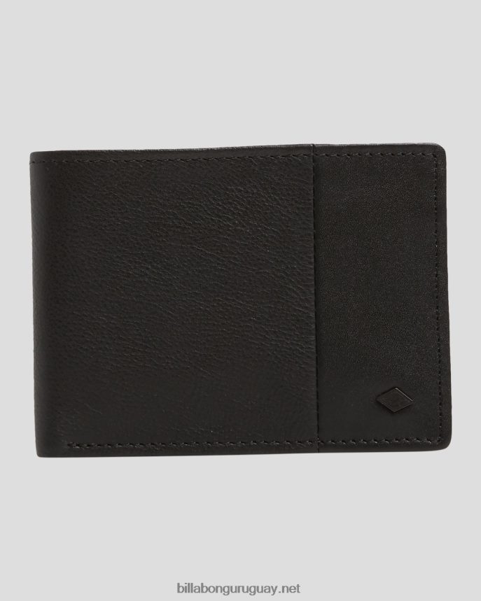 cartera de dos pliegues slim Downtown hombres grano negro DR6844841 Billabong