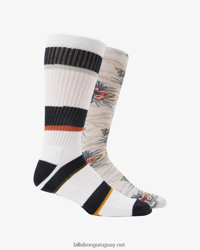 Pack de 2 pares de calcetines Jungle Crew hombres multi DR6844749 Billabong