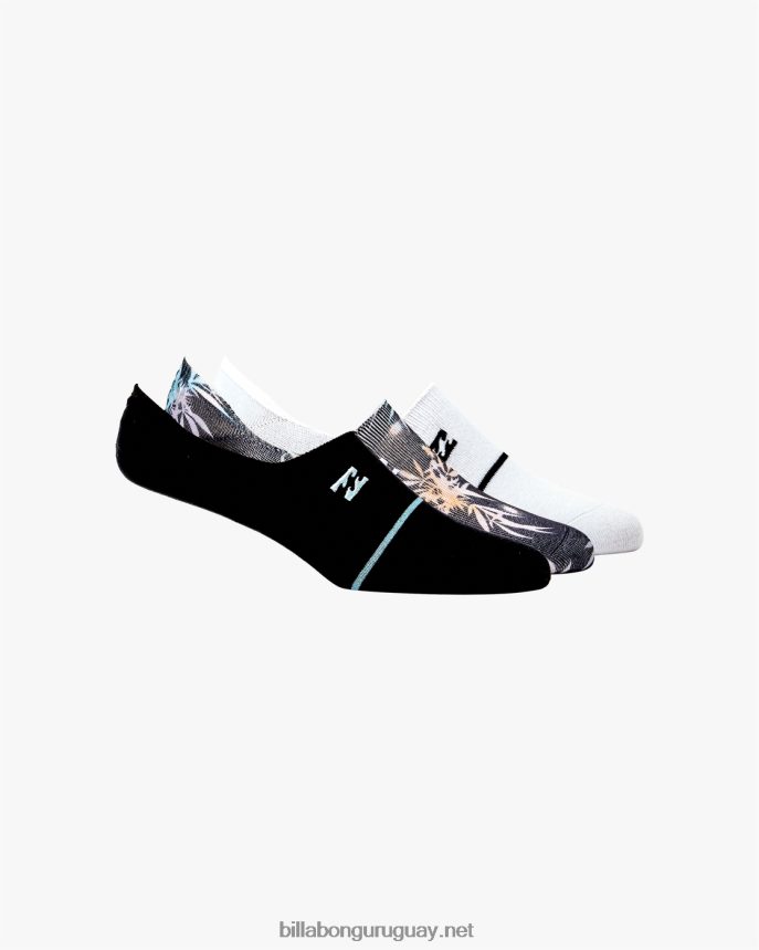 Pack de 3 calcetines invisibles multicolor hombres negro DR6844757 Billabong