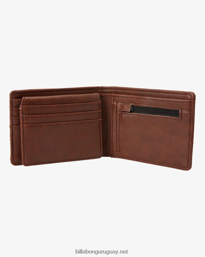 cartera de dos pliegues de piel sintética hombres grano de java DR6844783 Billabong