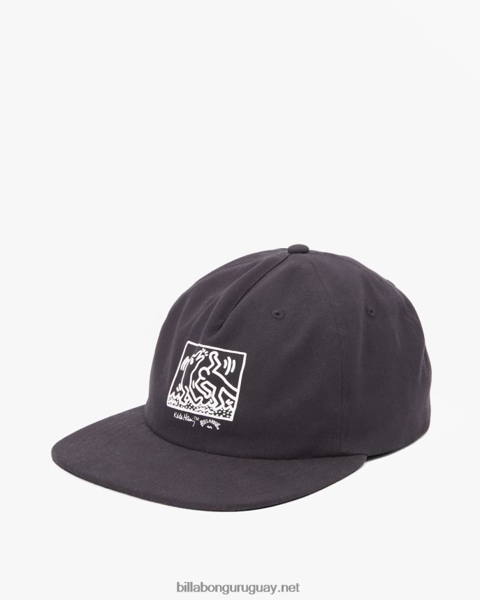 gorra de beisbol de la salvacion de keith haring hombres negro DR6844716 Billabong