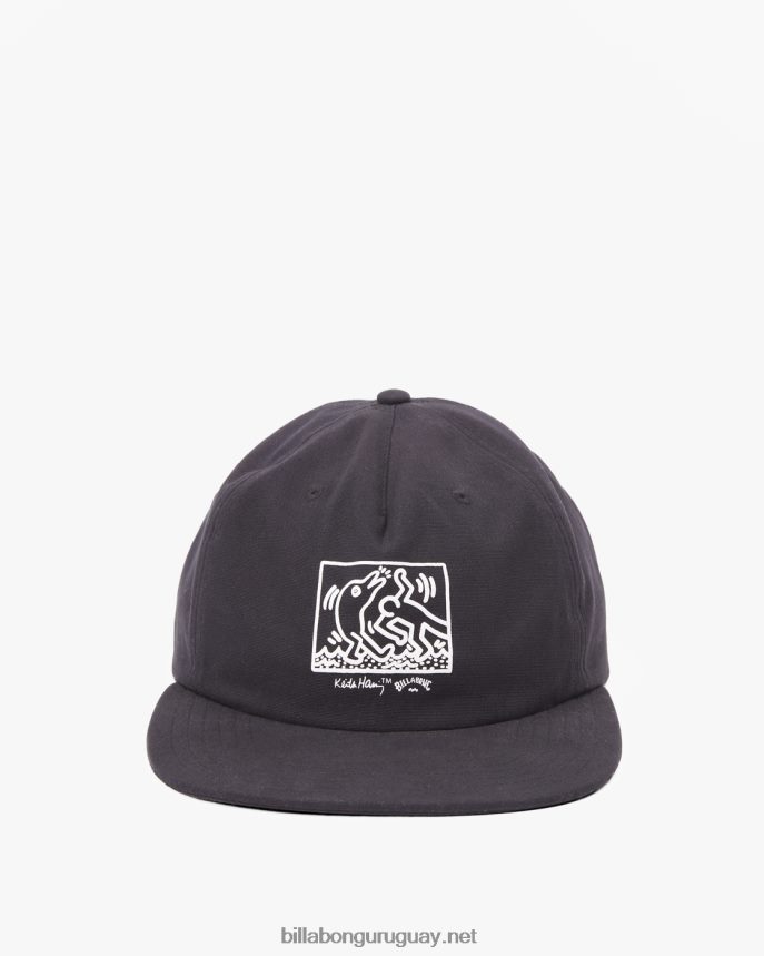 gorra de beisbol de la salvacion de keith haring hombres negro DR6844716 Billabong