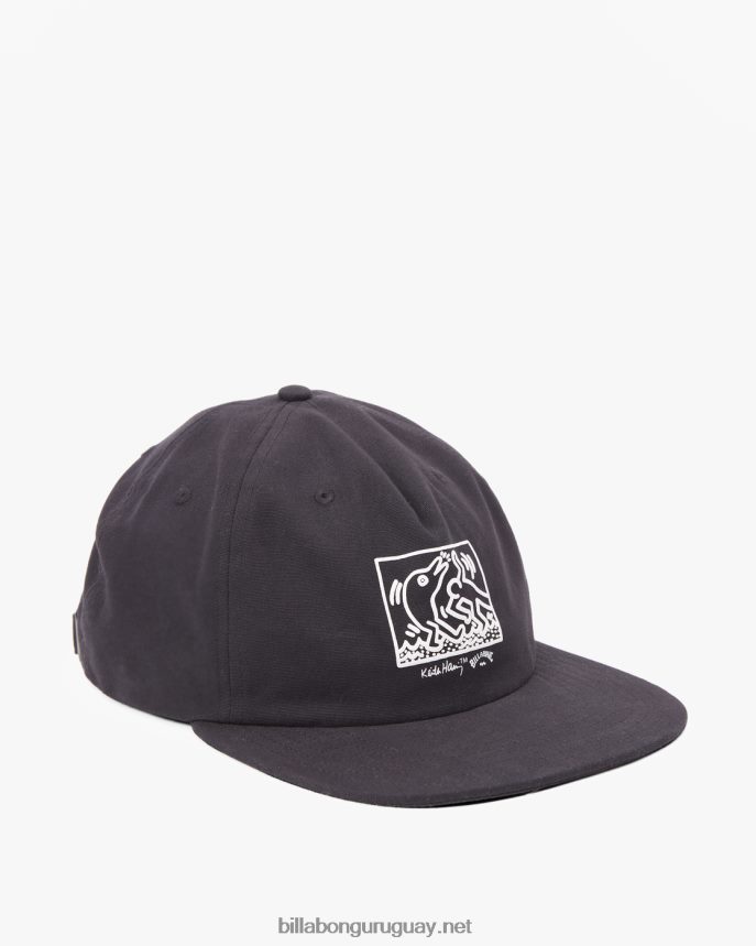 gorra de beisbol de la salvacion de keith haring hombres negro DR6844716 Billabong