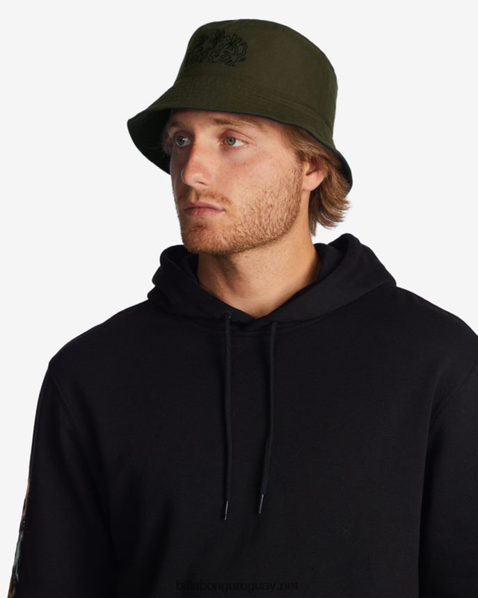 sombrero de pescador reversible jam de keith haring hombres negro militar DR6844709 Billabong