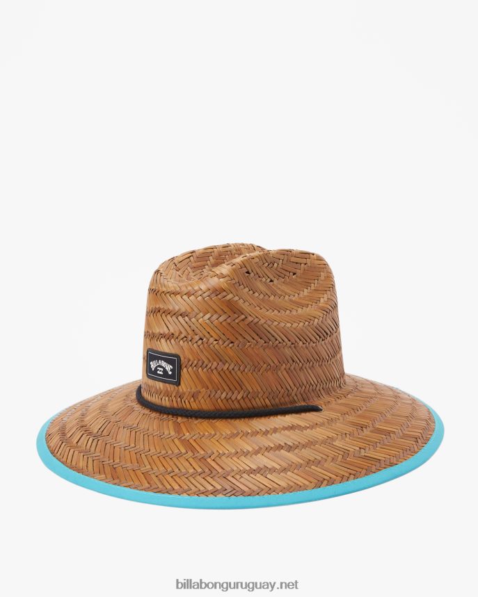 sombrero salvavidas de paja con estampado de mareas hombres menta oscura DR6844848 Billabong