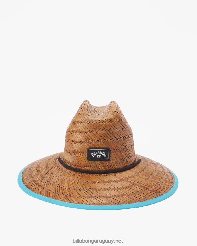 sombrero salvavidas de paja con estampado de mareas hombres menta oscura DR6844848 Billabong