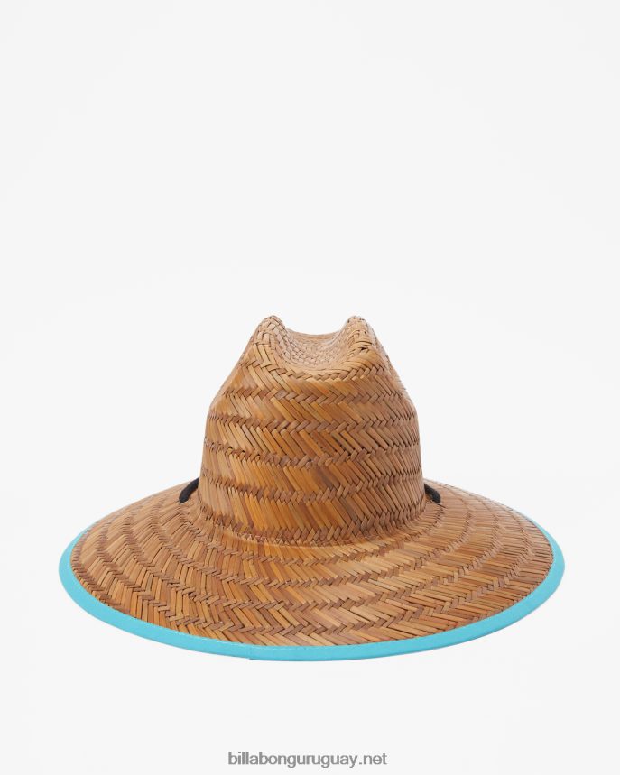 sombrero salvavidas de paja con estampado de mareas hombres menta oscura DR6844848 Billabong