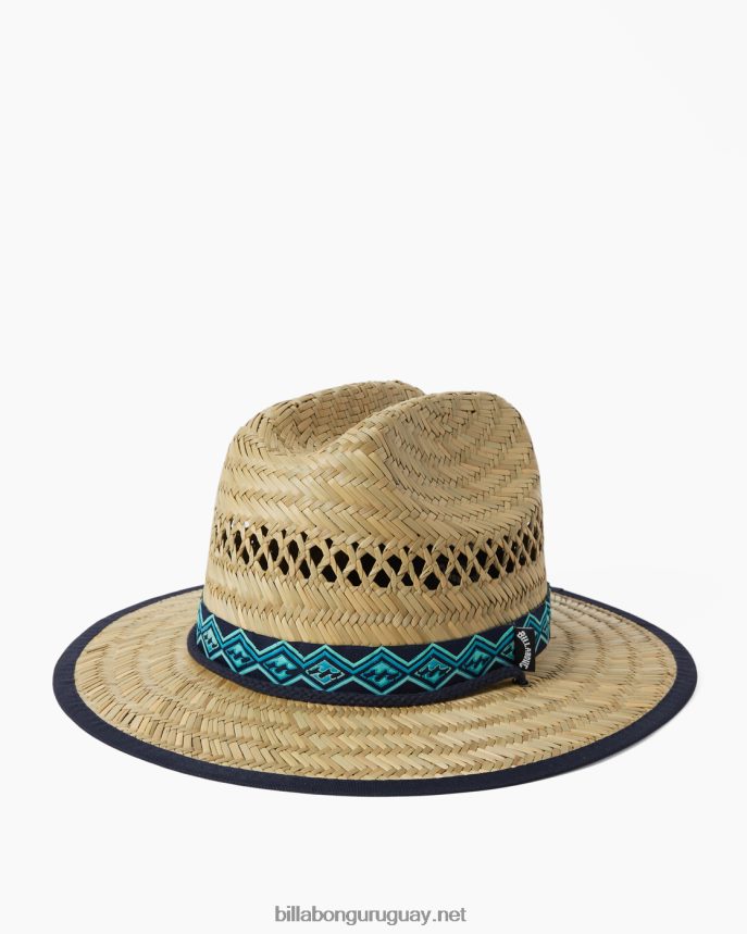 sombrero salvavidas de paja de mareas medias hombres neblina azul DR6844691 Billabong