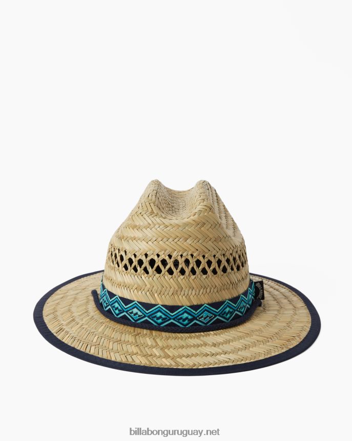 sombrero salvavidas de paja de mareas medias hombres neblina azul DR6844691 Billabong