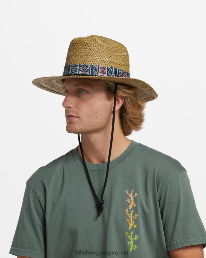 sombrero salvavidas de paja mai tides hombres menta DR6844774 Billabong