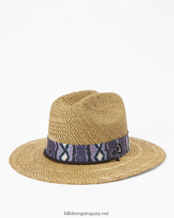 sombrero salvavidas de paja mai tides hombres uva polvorienta DR6844792 Billabong