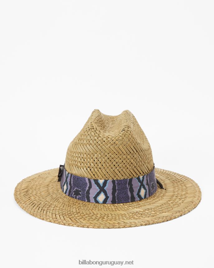 sombrero salvavidas de paja mai tides hombres uva polvorienta DR6844792 Billabong