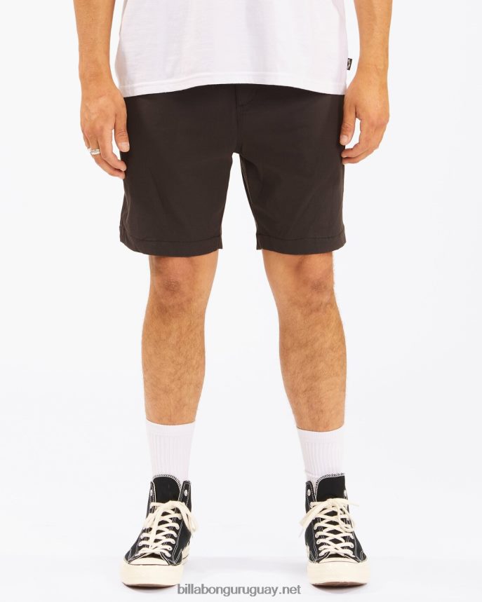 a/div surftrek plus pantalones cortos orgánicos con cintura elástica 19'' hombres negro DR6844236 Billabong