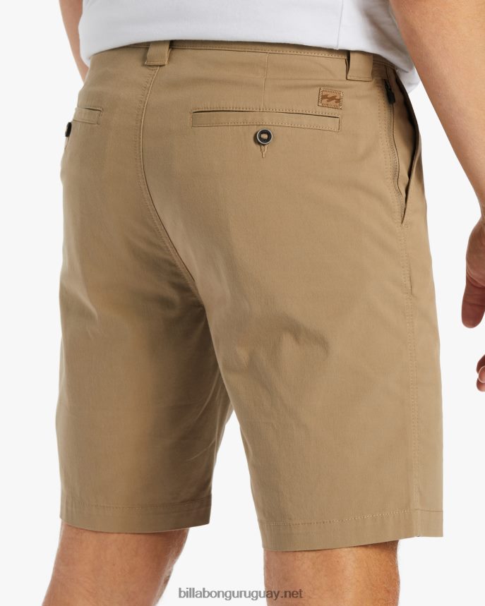 pantalón corto Carter Performance 20\'\' hombres caqui DR6844553 Billabong