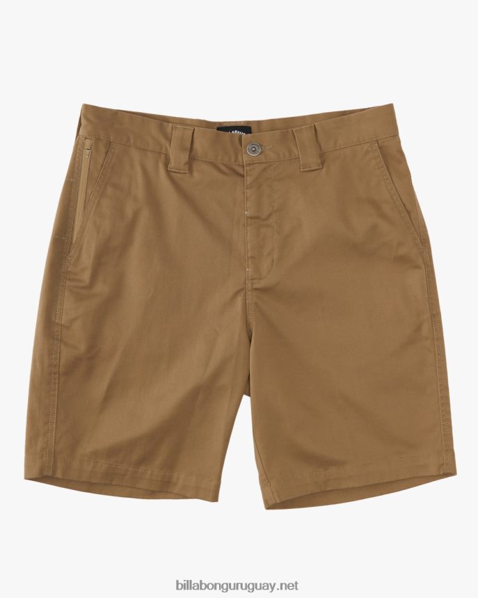 pantalón corto Carter Performance 20\'\' hombres caqui DR6844553 Billabong
