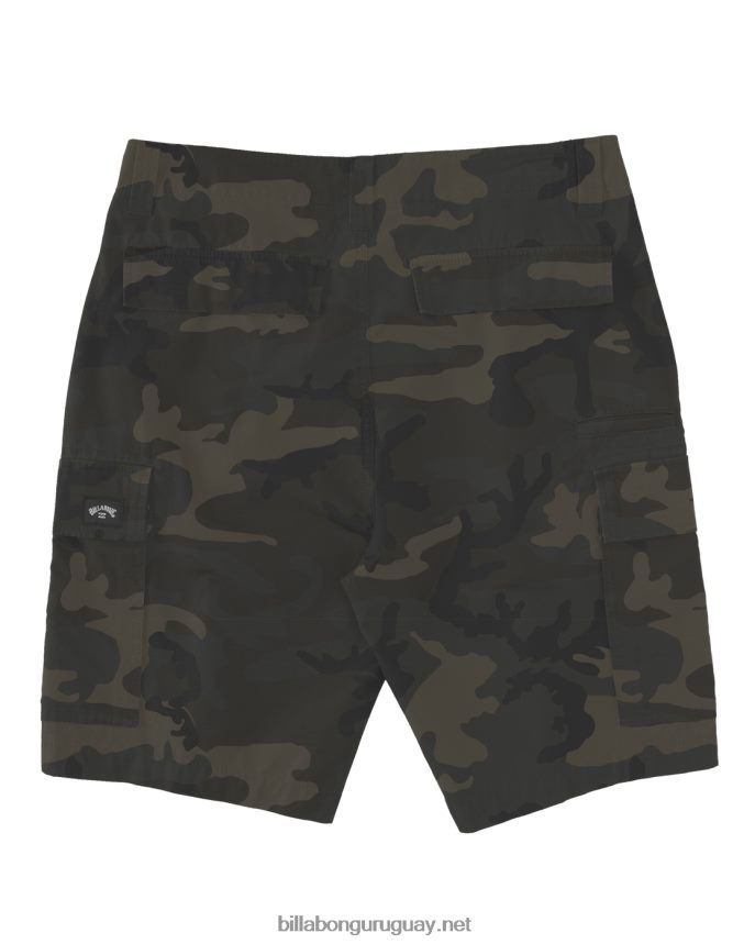 pantalones cortos cargo de combate hombres camuflaje militar DR6844346 Billabong