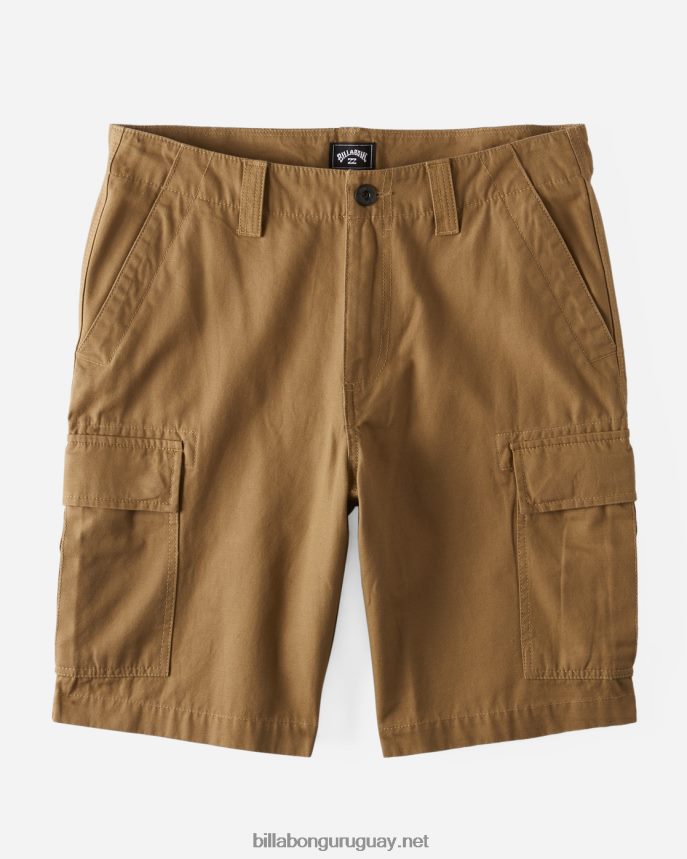 pantalones cortos cargo de combate hombres caqui claro DR6844432 Billabong