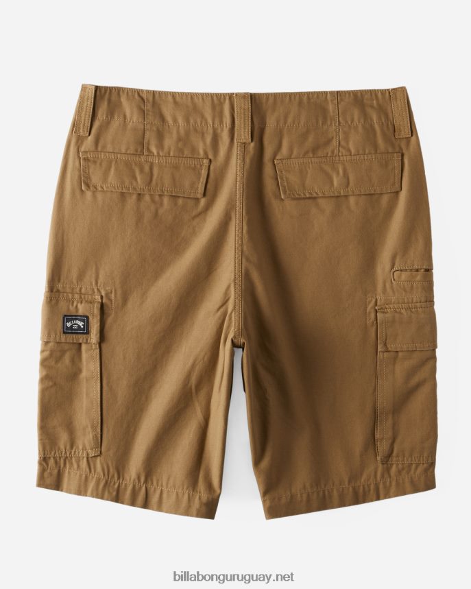 pantalones cortos cargo de combate hombres caqui claro DR6844432 Billabong