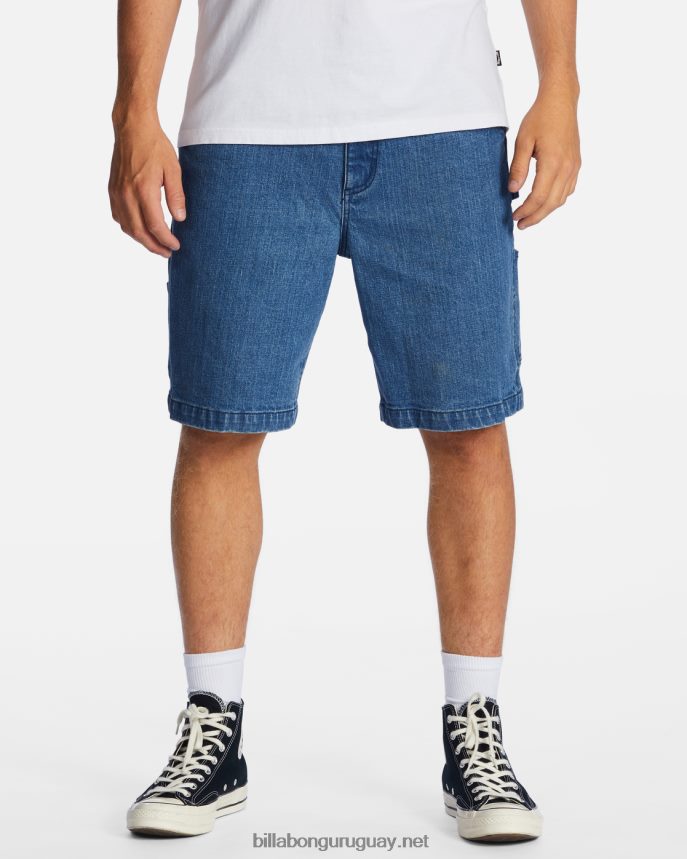 pantalones cortos de carpintero de jean de la unión hombres lavado de océano DR6844411 Billabong