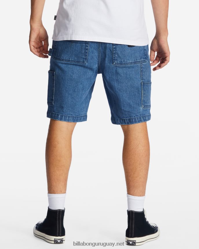 pantalones cortos de carpintero de jean de la unión hombres lavado de océano DR6844411 Billabong
