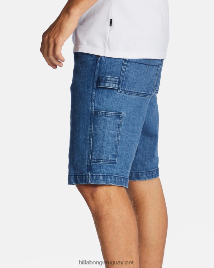 pantalones cortos de carpintero de jean de la unión hombres lavado de océano DR6844411 Billabong