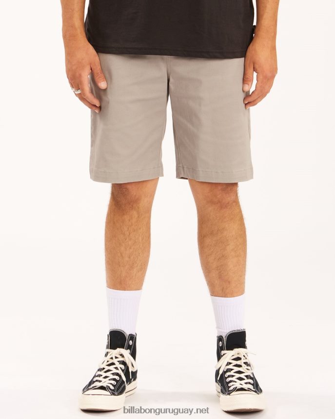 pantalones cortos elásticos carter 21'' hombres brezo gris DR6844514 Billabong