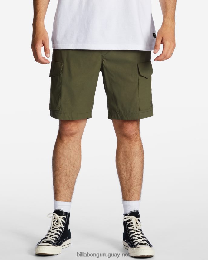 pantalones cortos surftrek elásticos técnicos cargo 19'' hombres militar DR6844479 Billabong