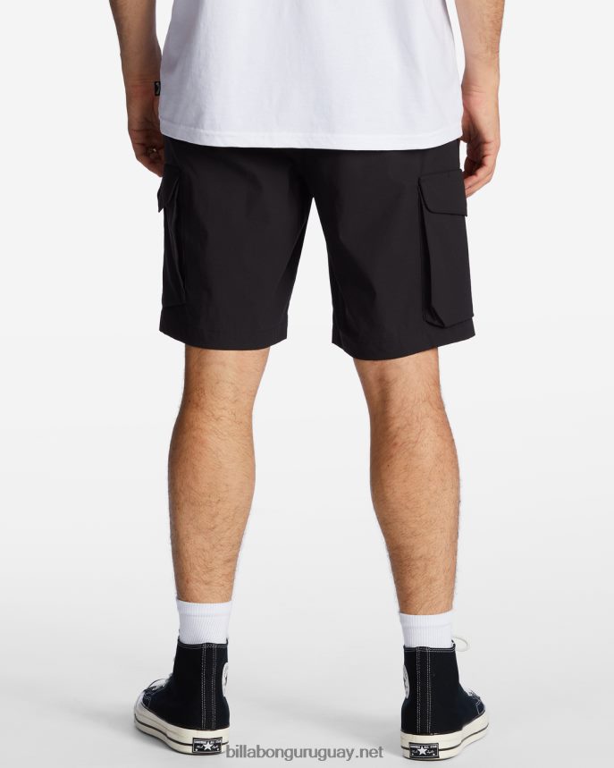 pantalones cortos surftrek elásticos técnicos cargo 19\'\' hombres negro DR6844472 Billabong